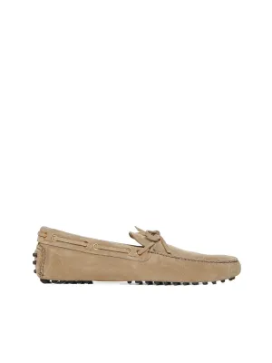 Suede boat loafers