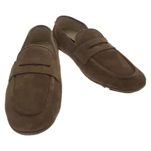 Suede Driver Shoes Loafers Suede Brown
