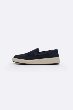 SUEDE LEATHER SLIP ON LOAFERS