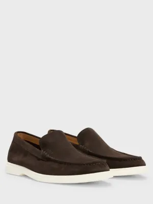 SUEDE LOAFERS Brun