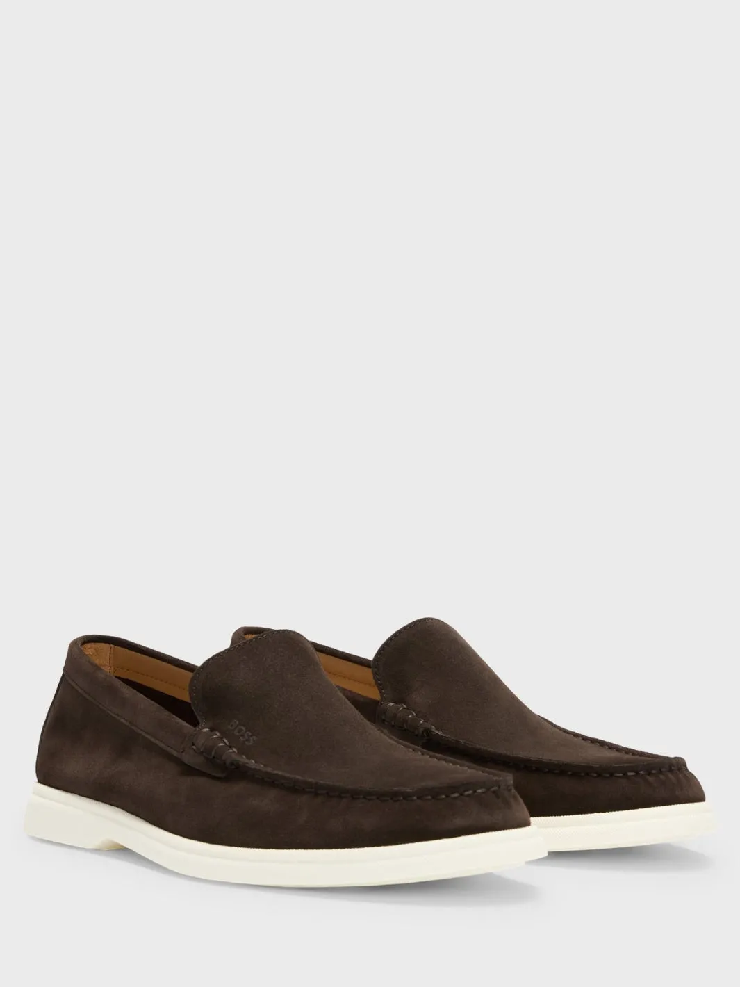 SUEDE LOAFERS Brun