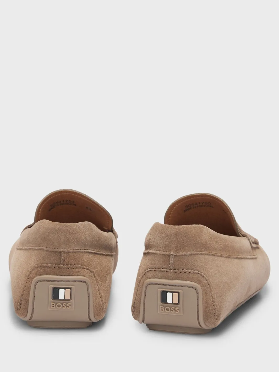 SUEDE MOCCASIN LOAFERS Beige