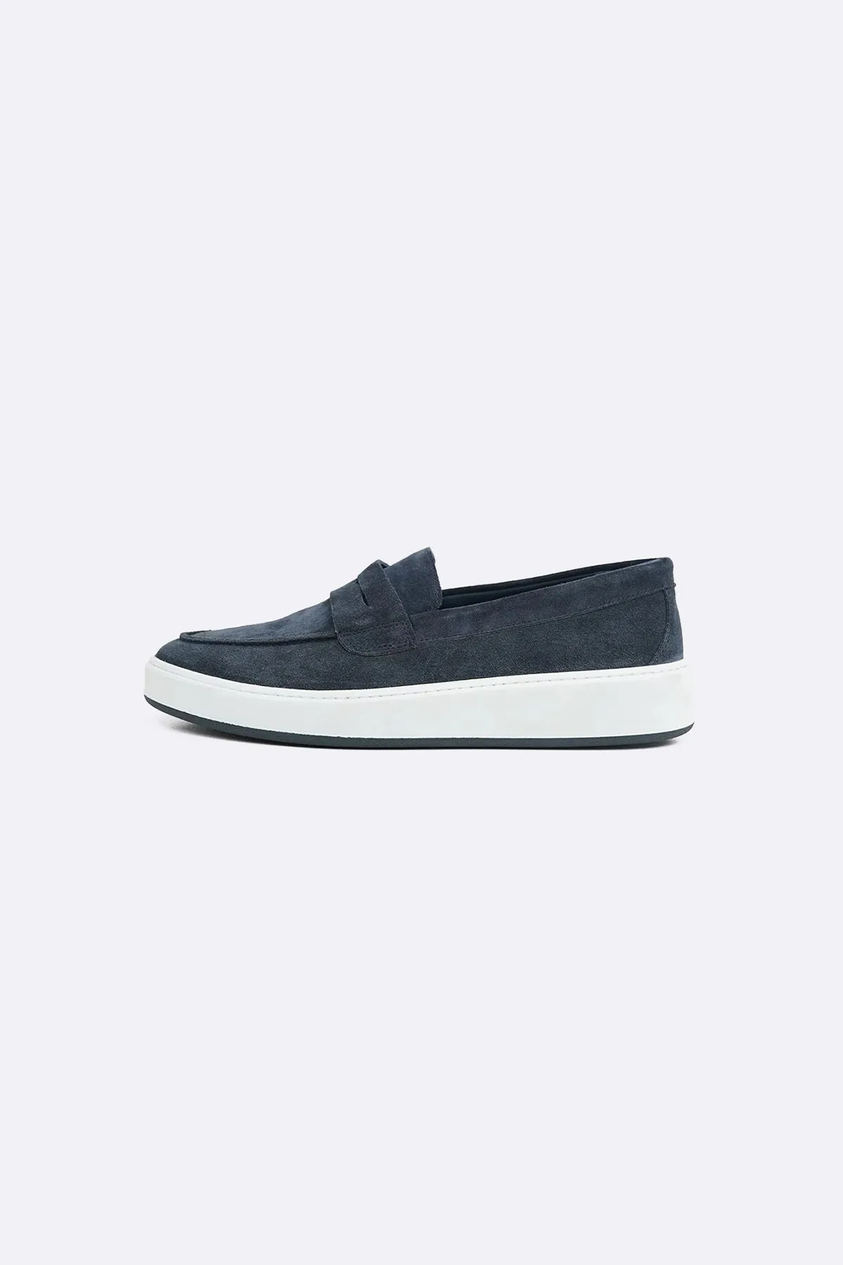 SUEDE PENNY LOAFERS