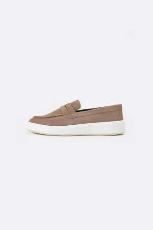 SUEDE PENNY LOAFERS