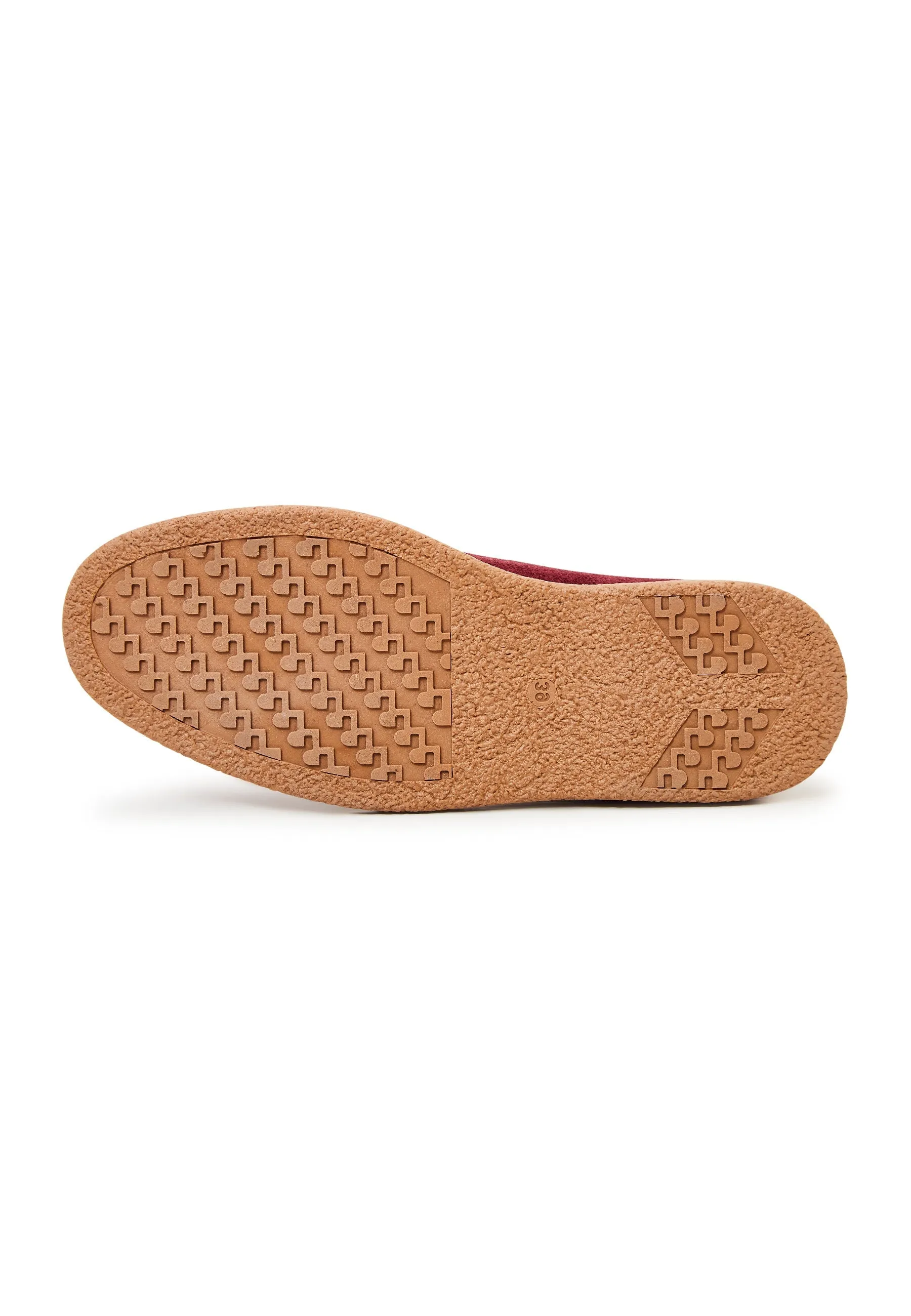 Suede Slip-On Loafers - Red