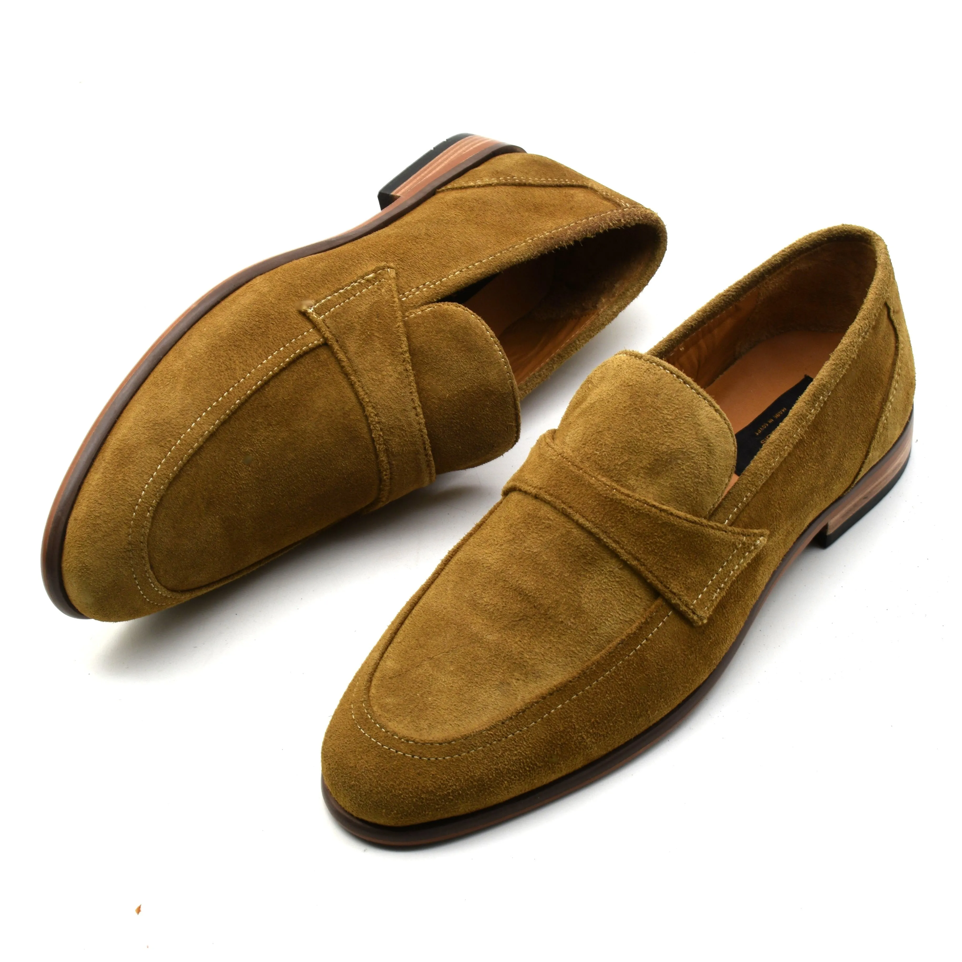 SUEDE STRAP LOAFERS