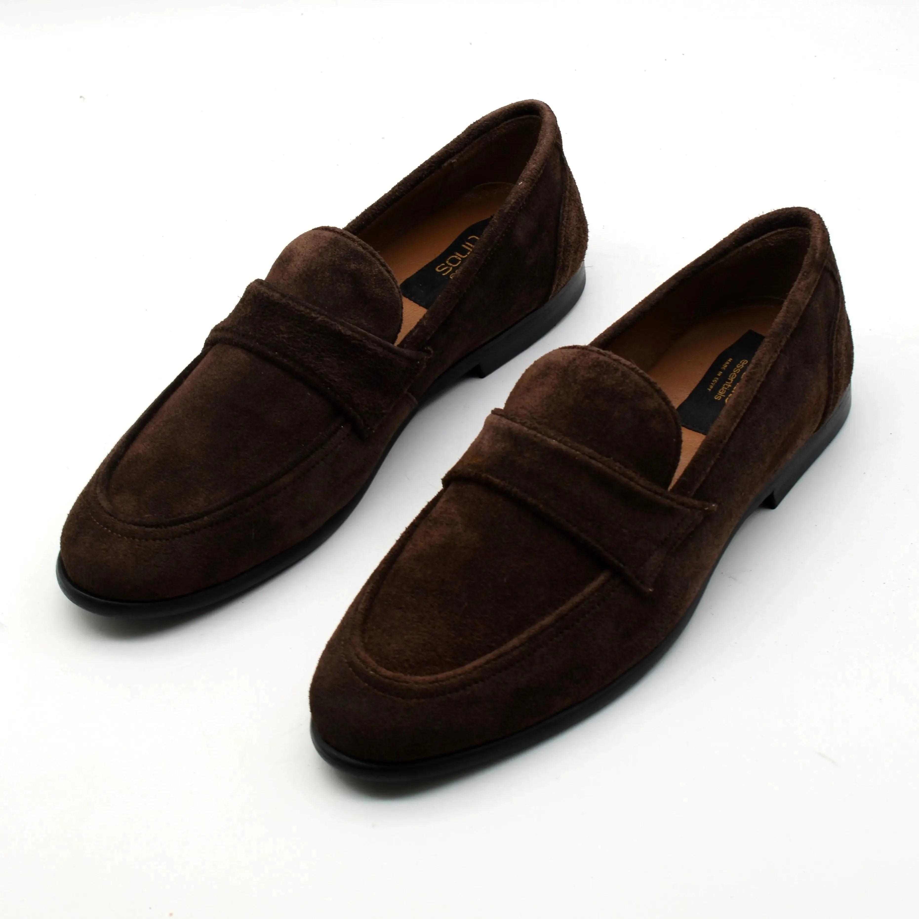 SUEDE STRAP LOAFERS