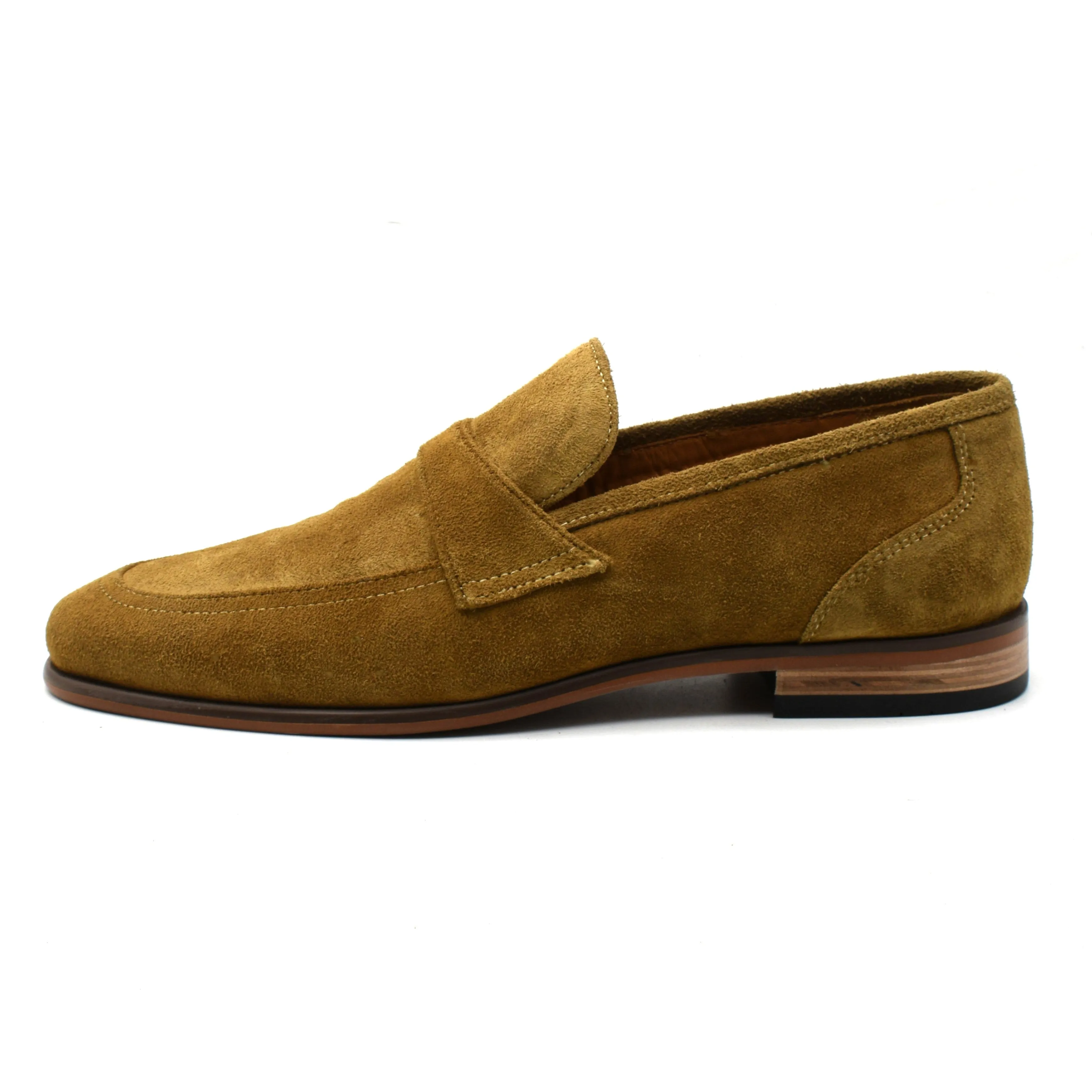 SUEDE STRAP LOAFERS