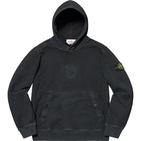 Supreme Stone Island Hoodie- Black
