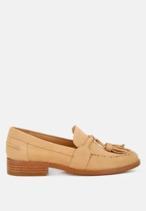 Tassels Detail Suede Loafers By RAG