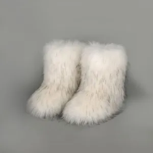 Thermische fuzzy platform laarzen