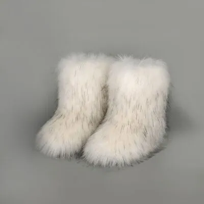 Thermische fuzzy platform laarzen