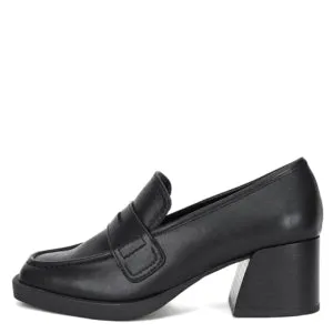 Tish Heeled Loafer - Black