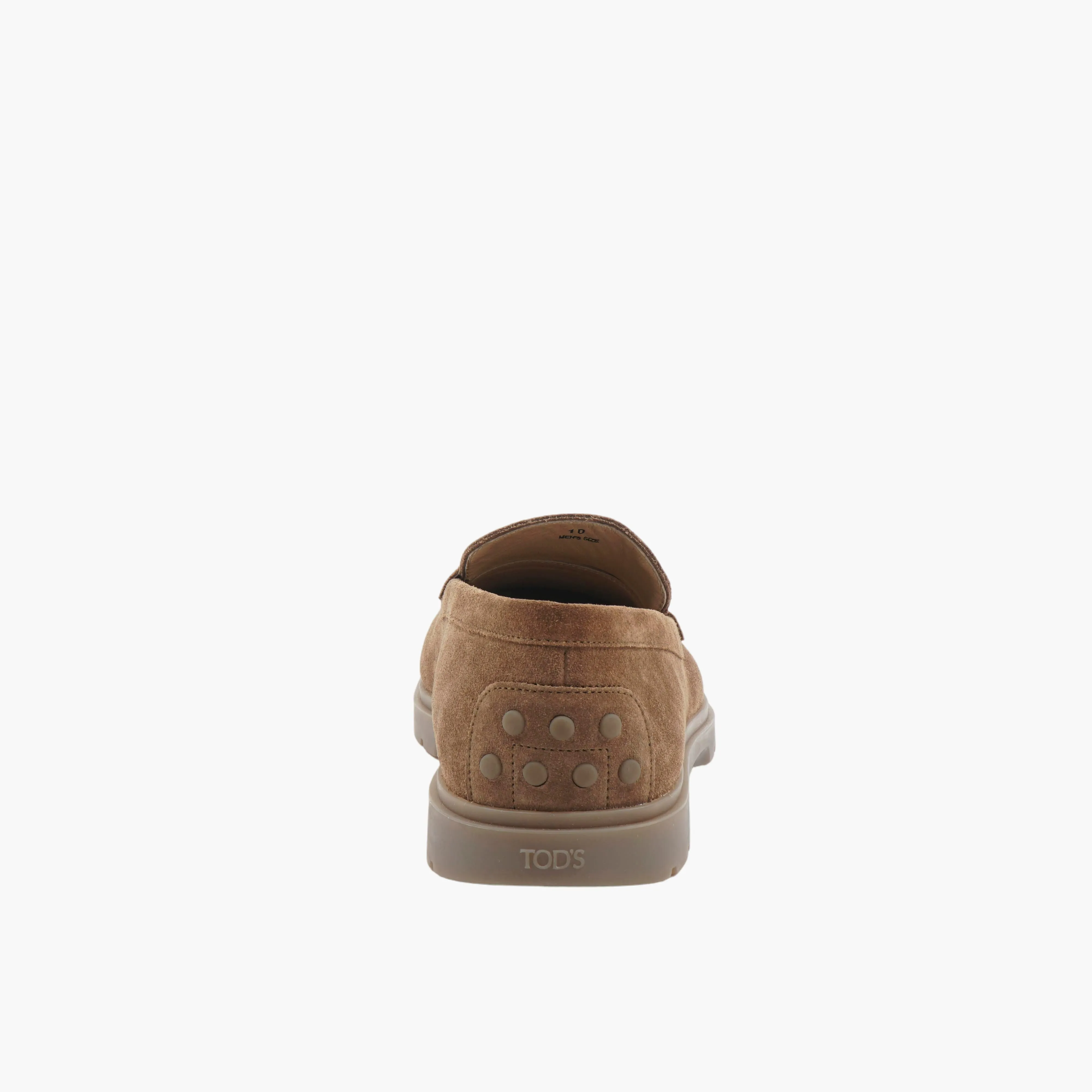 TOD'S Light Brown Suede Slip on Loafers