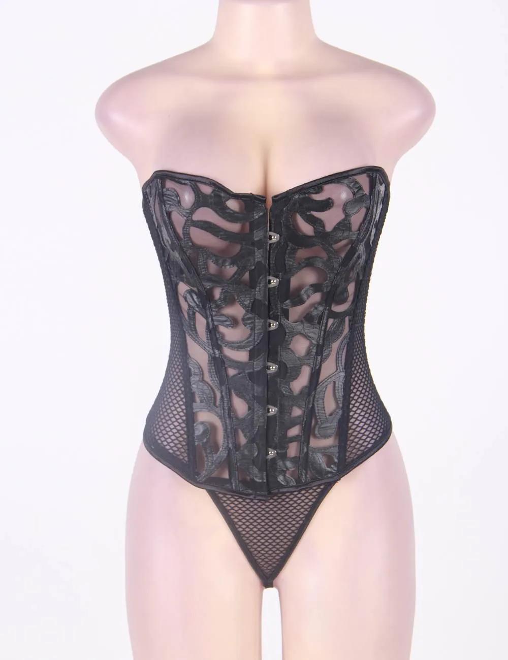 Transparent Hollow Net Corsets