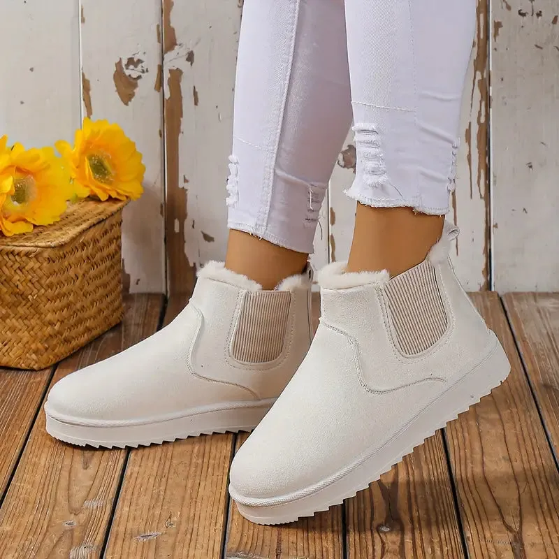 Trendy Women's Winter Ankle Boots | Stylish, Warm & Waterproof Design