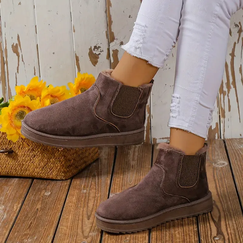 Trendy Women's Winter Ankle Boots | Stylish, Warm & Waterproof Design