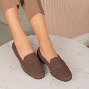 Tresmode Suave Brown Women's Casual Loafers