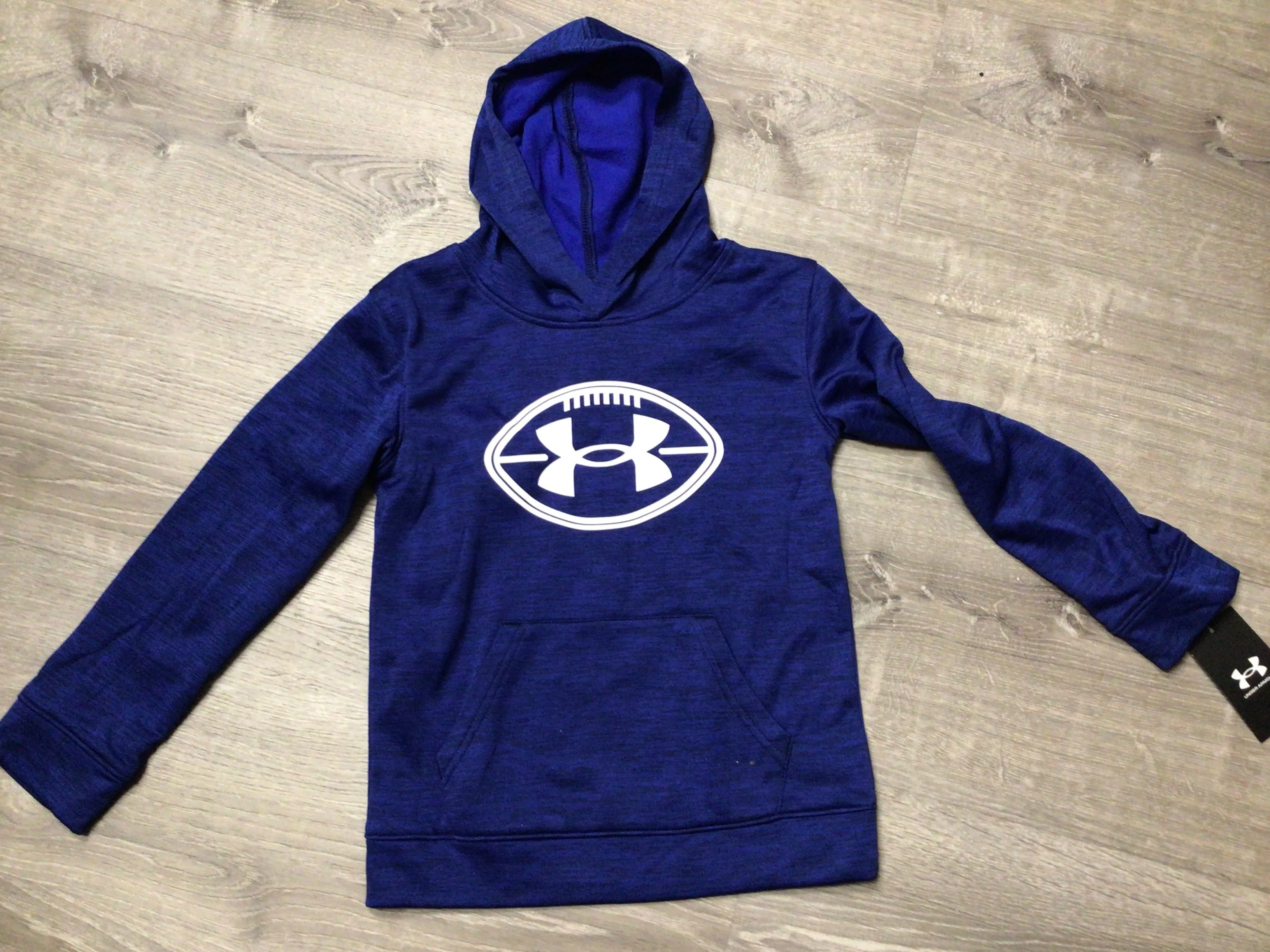 UA TWIST FOOTBALL HOODIE ROYAL BLUE