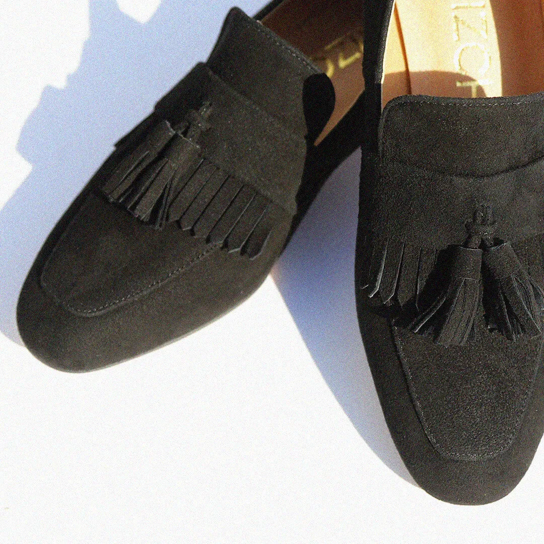 *UK size 2.5 - GRACIE  - beige suede, 1.5cm heels