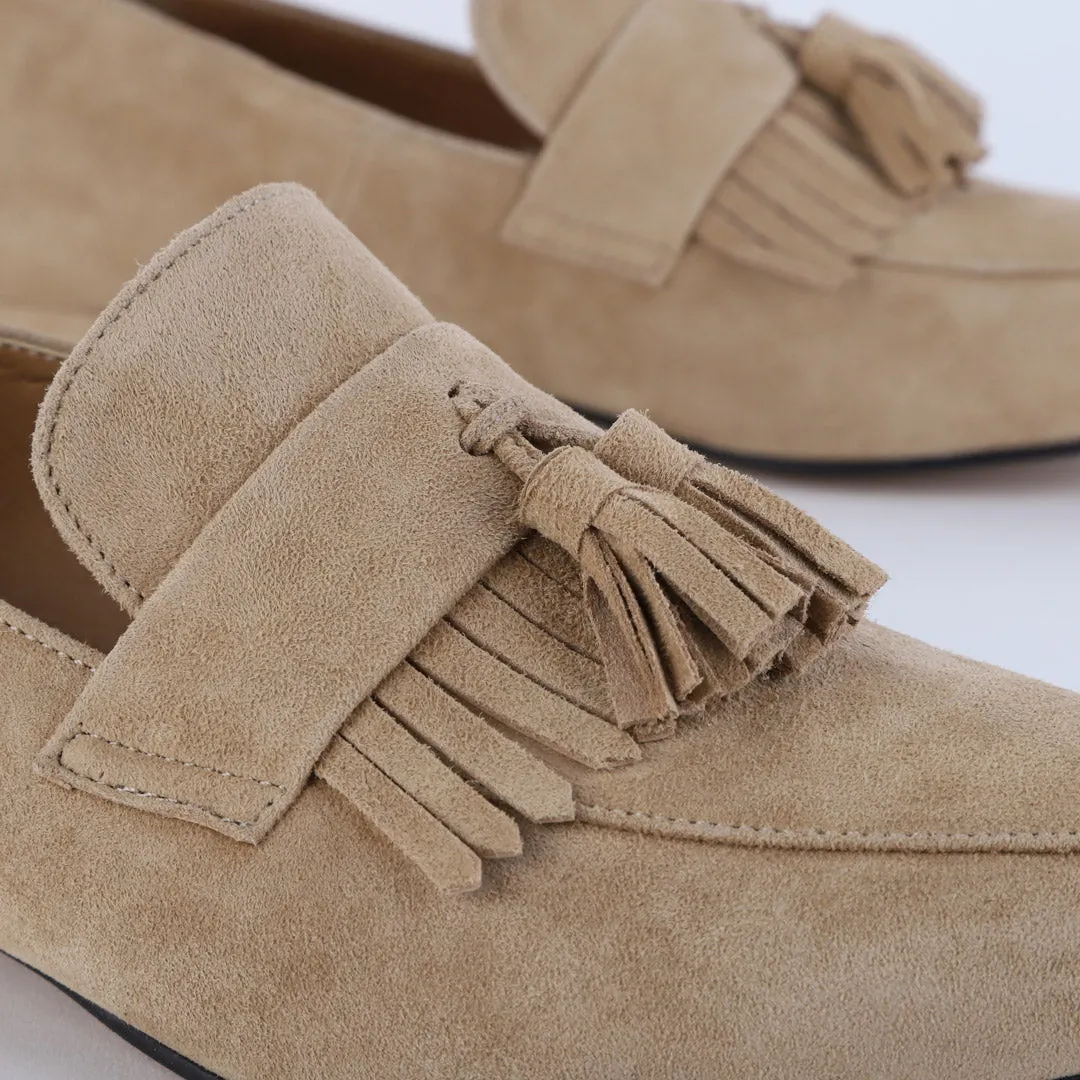*UK size 2.5 - GRACIE  - beige suede, 1.5cm heels