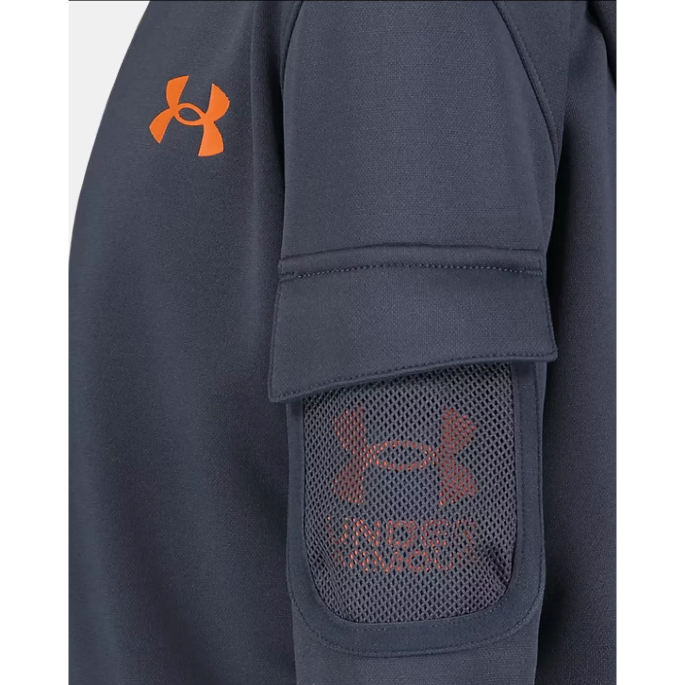Under Armour Boys' UA Mesh Pocket Fleece Zip Up Hoodie