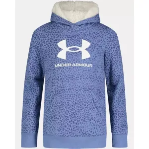 Under Armour Youth Girls' Animal Scan Hoodie - Blue Float