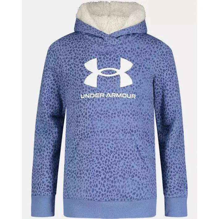 Under Armour Youth Girls' Animal Scan Hoodie - Blue Float