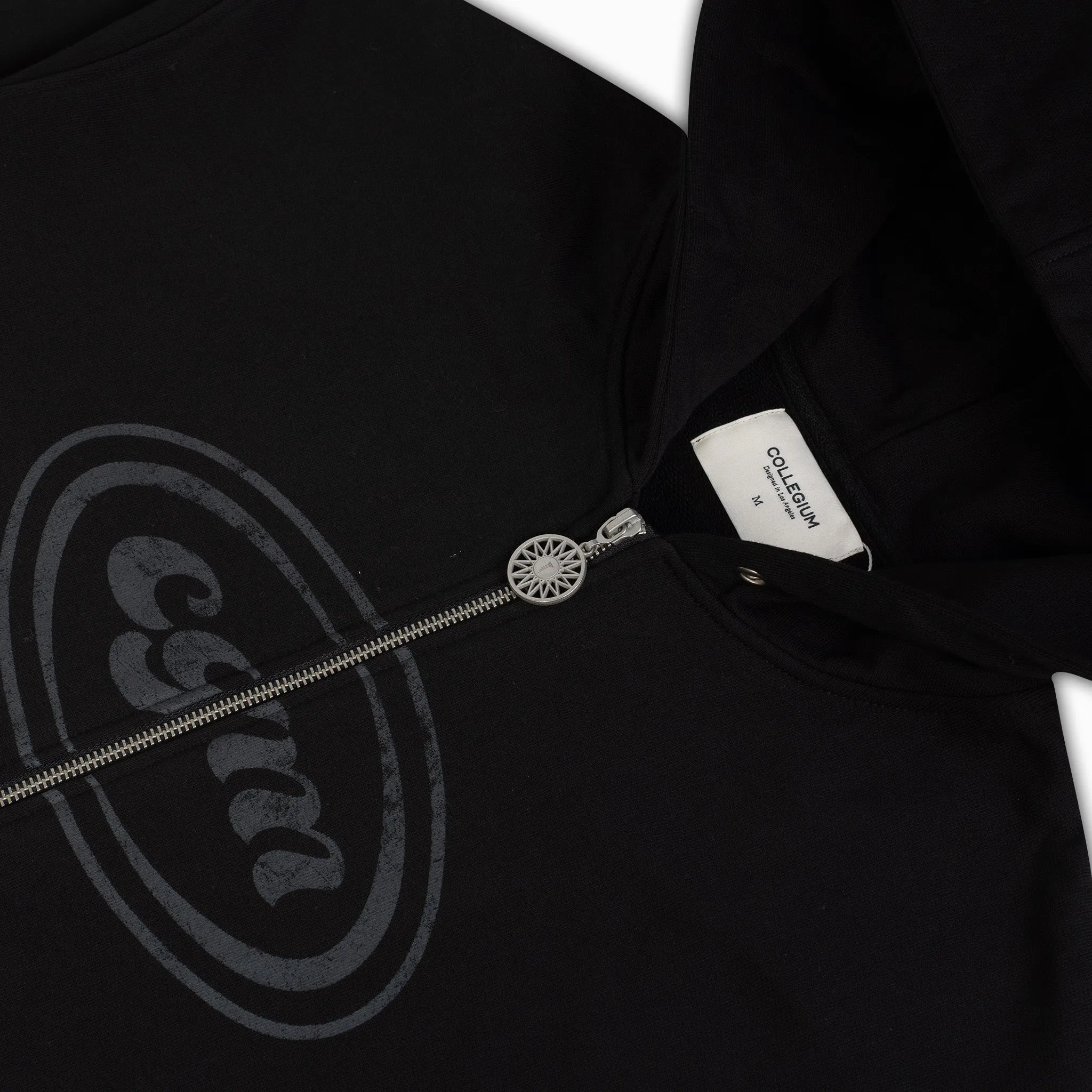Uniform Zip Hoodie - Black