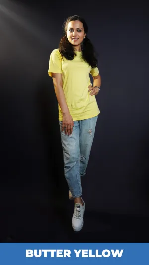 Unisex Butter Yellow T shirt
