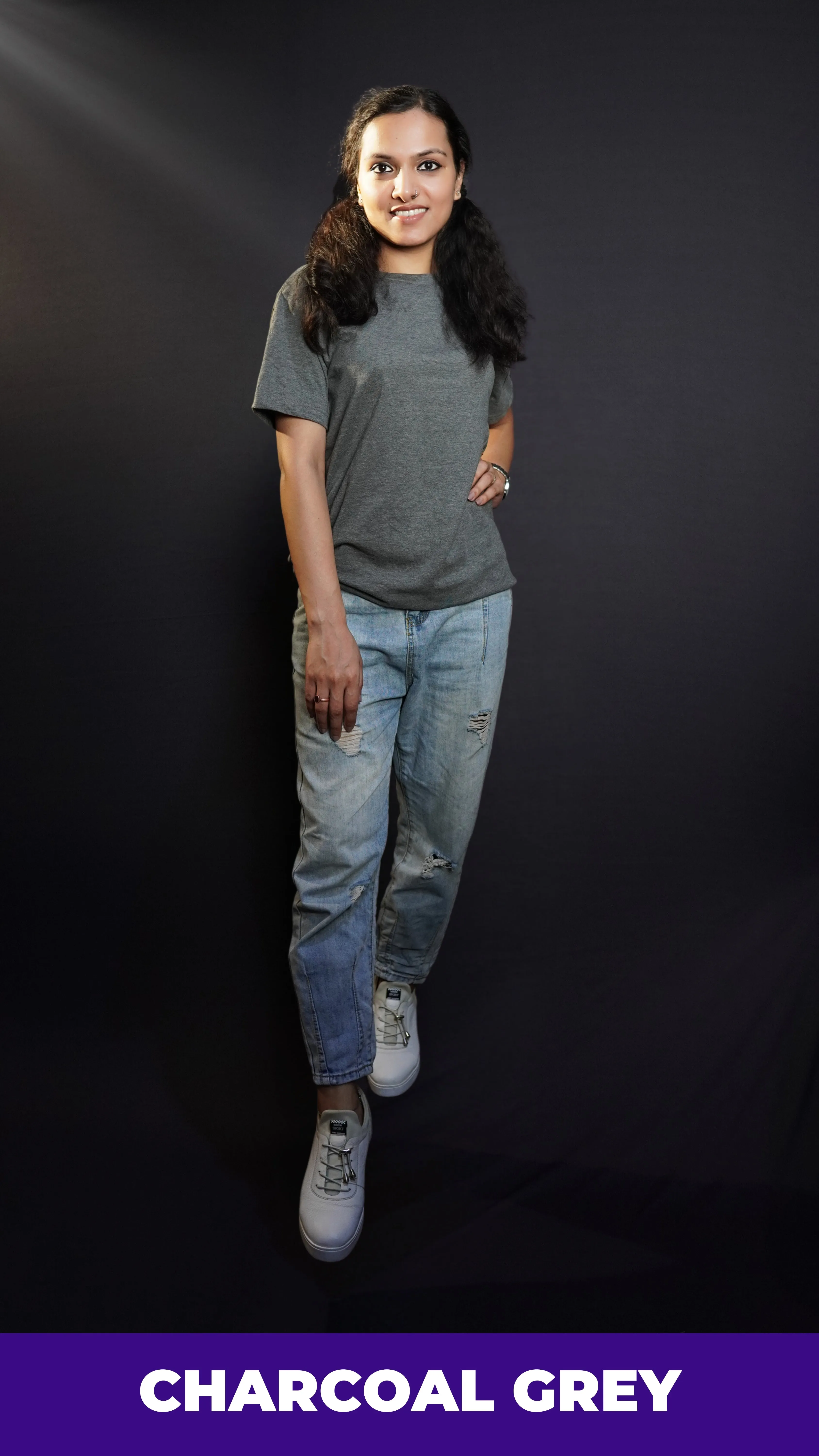 Unisex Charcoal Grey T Shirt