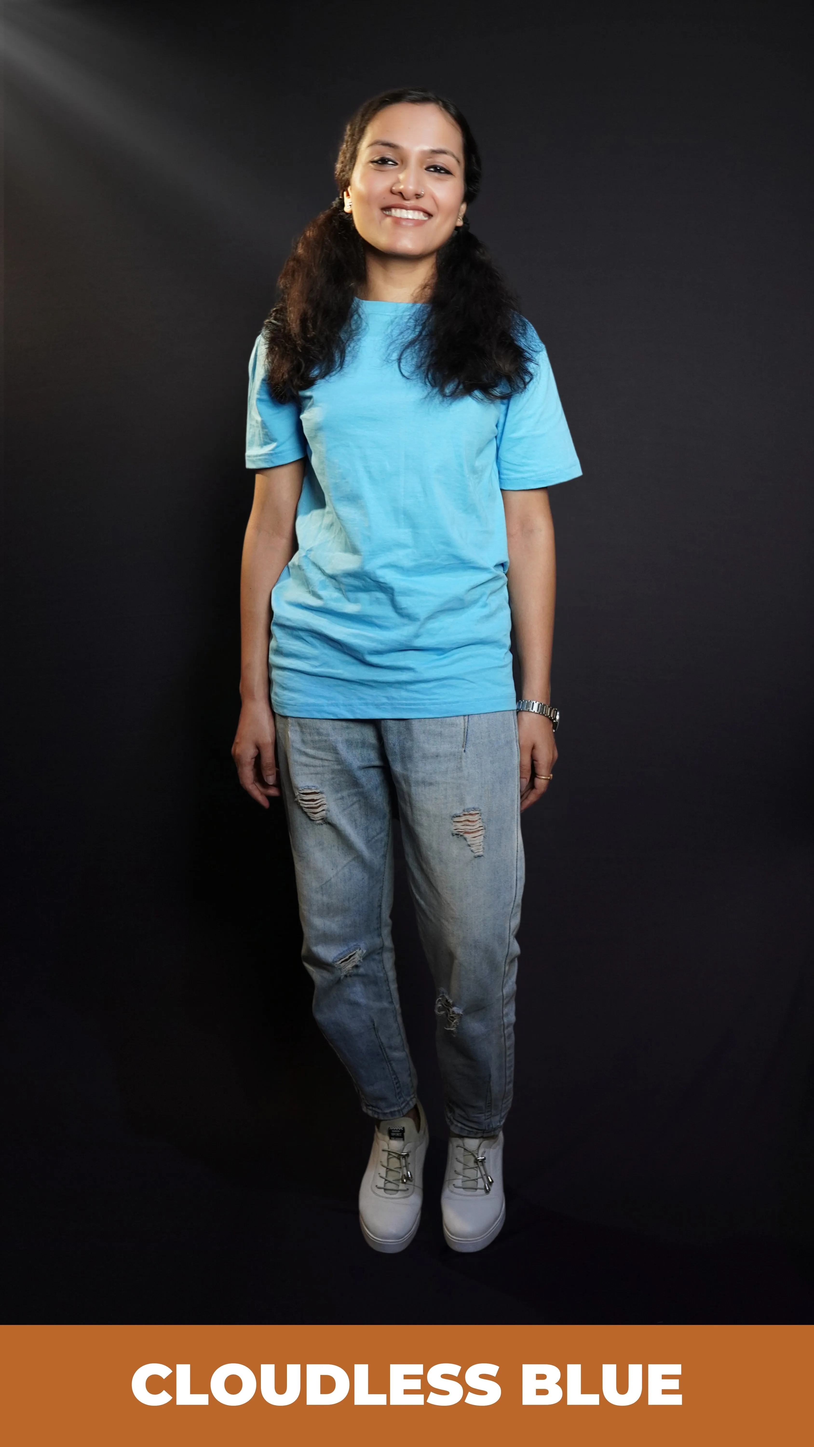 Unisex Cloudless Blue T shirt