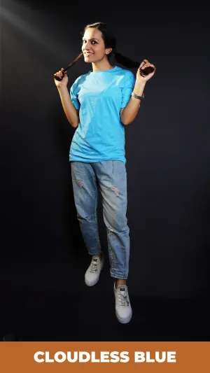 Unisex Cloudless Blue T shirt