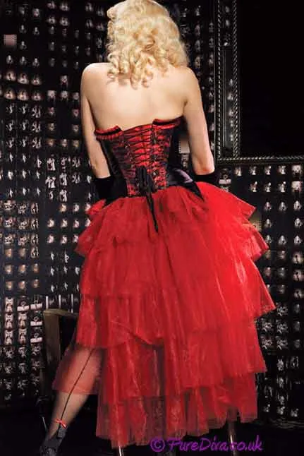 Valentina Red Corset Set