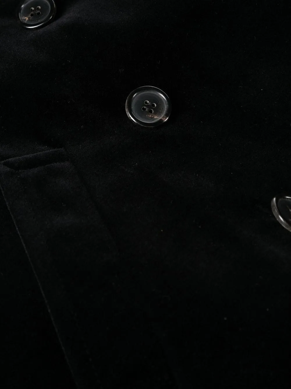Velvet peacoat