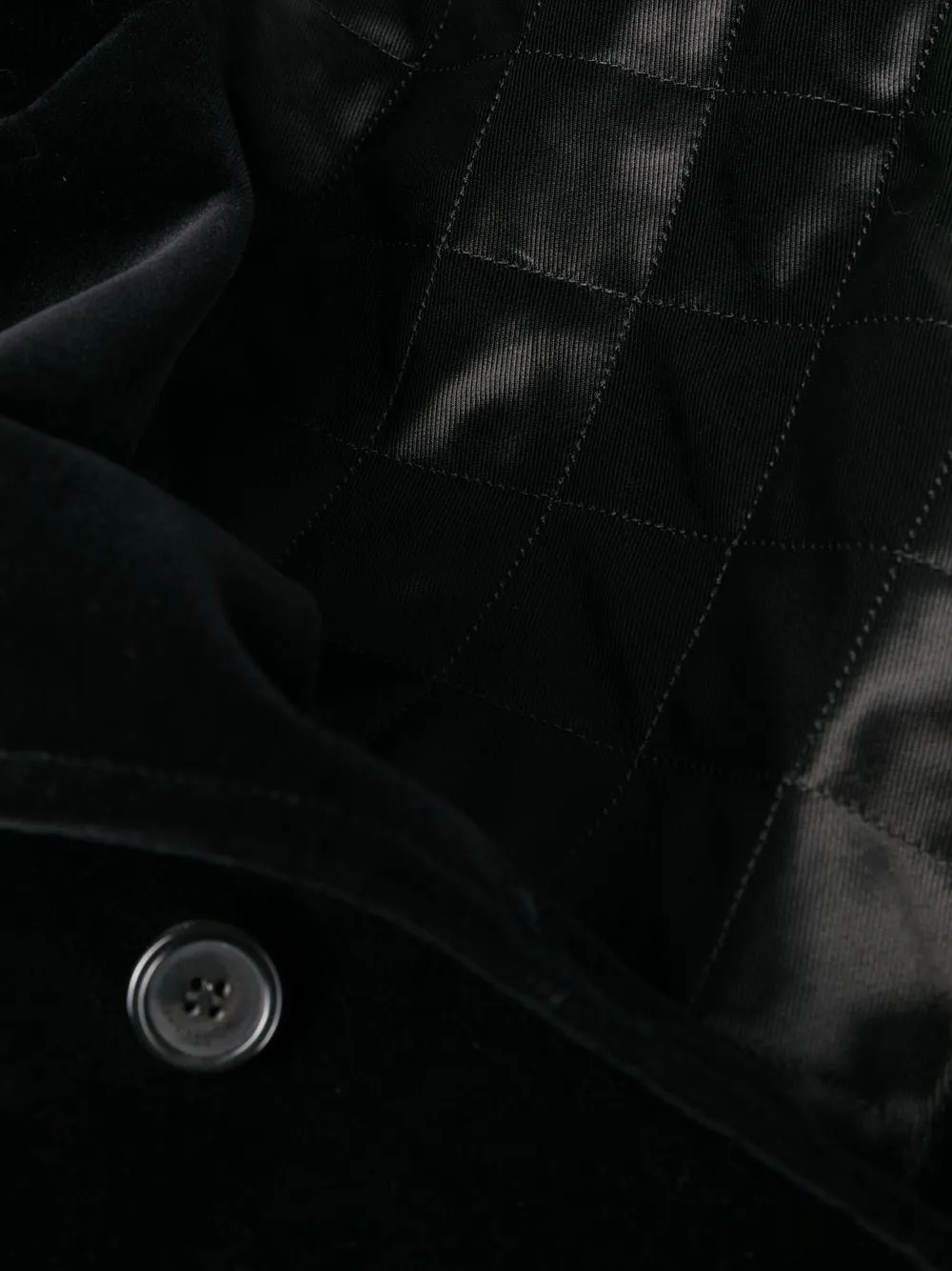 Velvet peacoat