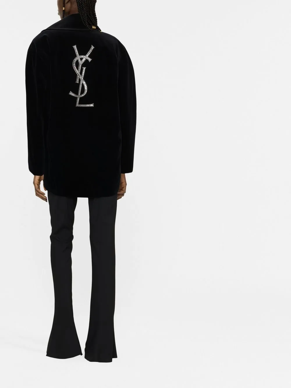 Velvet peacoat