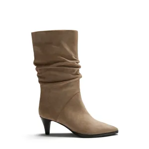 Vendôme Margot taupe suede boots