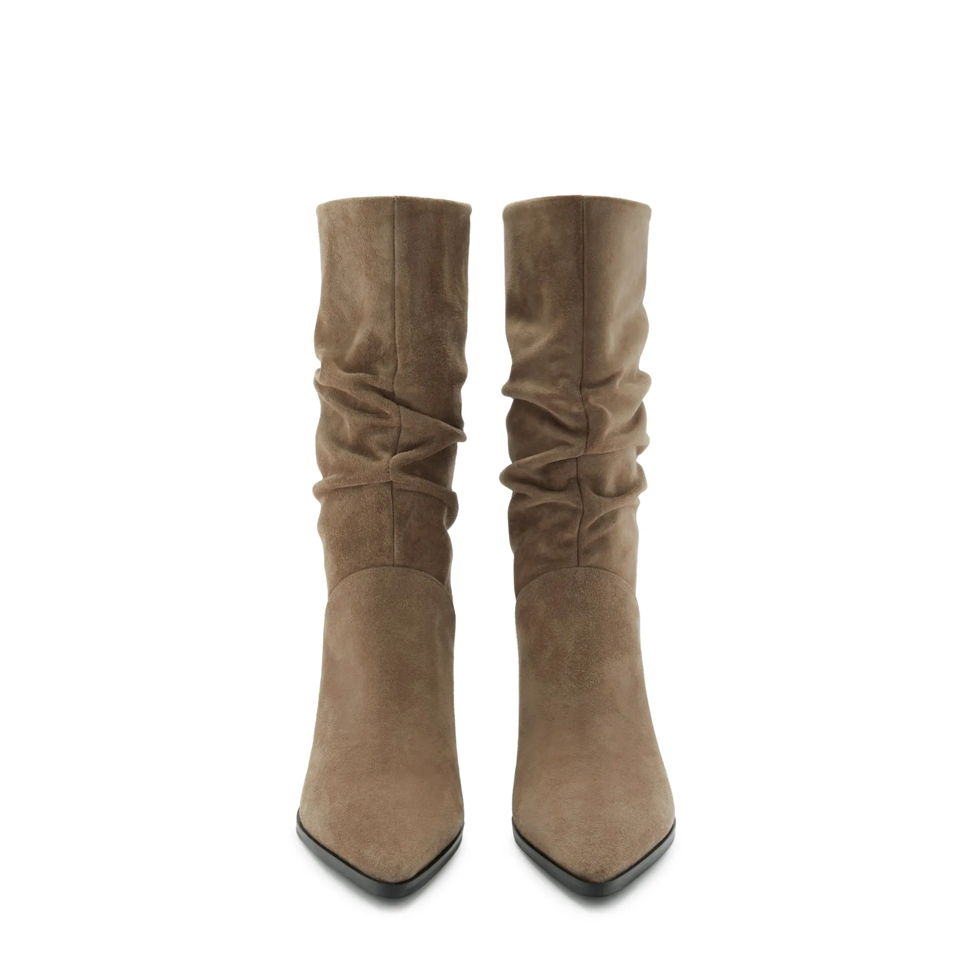 Vendôme Margot taupe suede boots