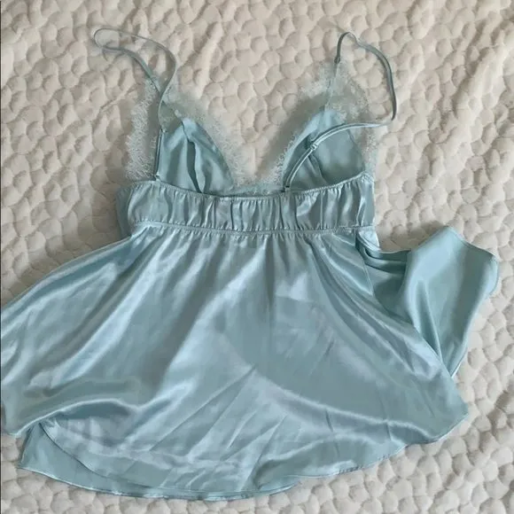 VERY SEXY Chantilly Lace Satin Babydoll Slip