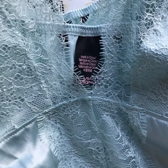 VERY SEXY Chantilly Lace Satin Babydoll Slip