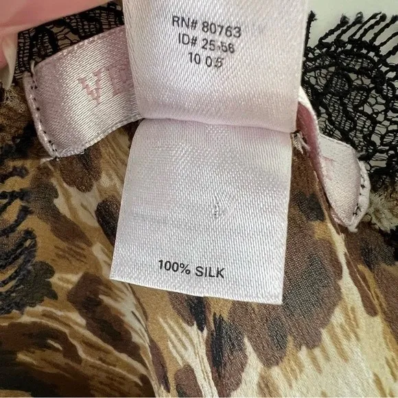 Victoria’s Secret Silk Leopard Print Lingerie L