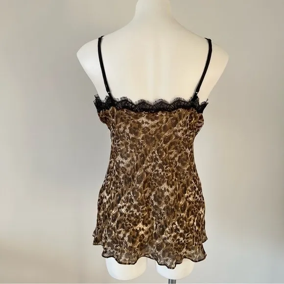 Victoria’s Secret Silk Leopard Print Lingerie L