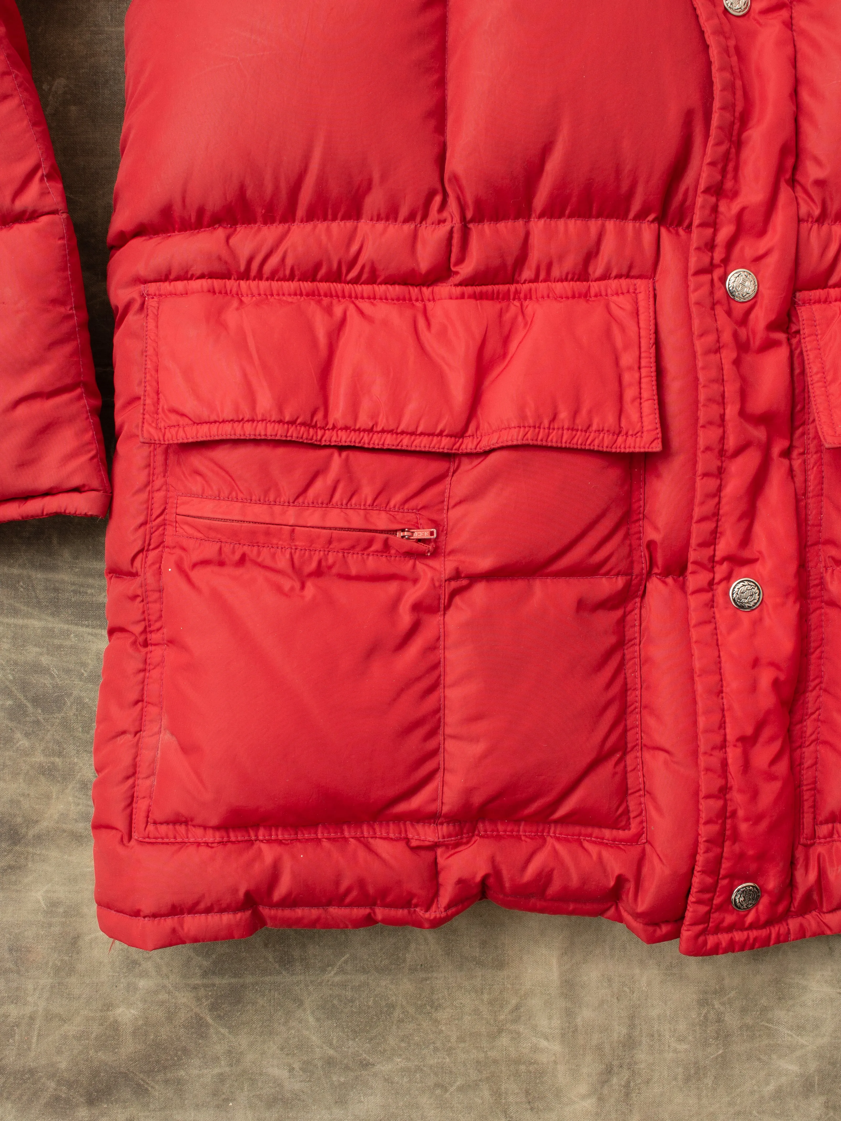 Vintage 70's Swan Brand Down Products Puffer Jacket