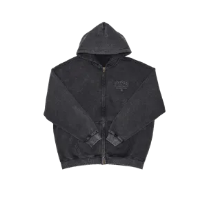 Void : Vintage Washed Zip Hoodie Black