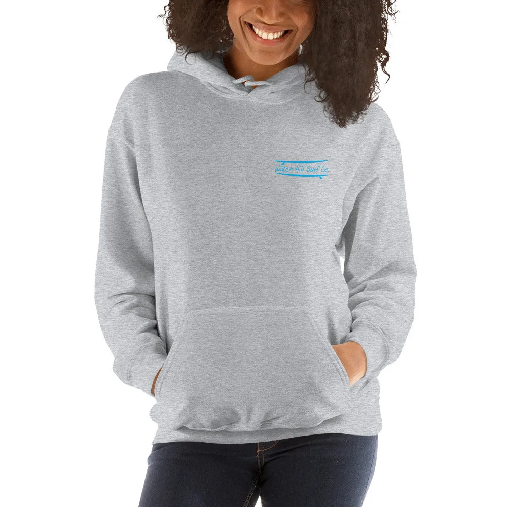 Watch Hill Surf Co. 'Parallel Boards' Unisex Hoodie - (Blue)