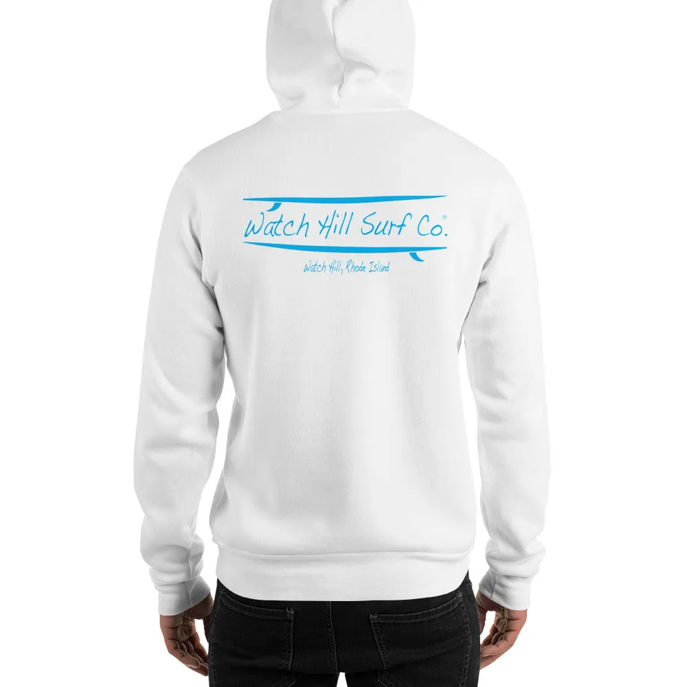 Watch Hill Surf Co. 'Parallel Boards' Unisex Hoodie - (Blue)