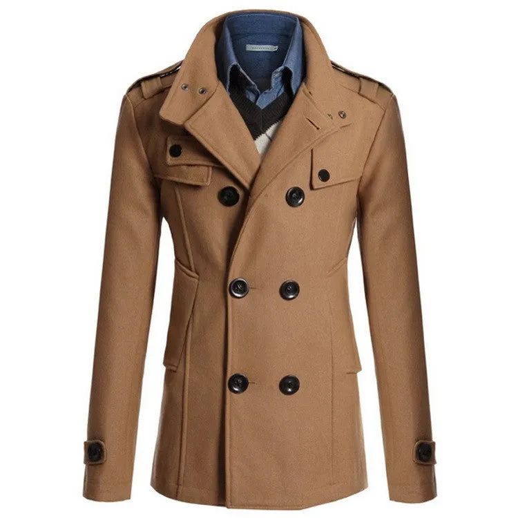West Louis™ Gentlemen Wool Style Peacoat
