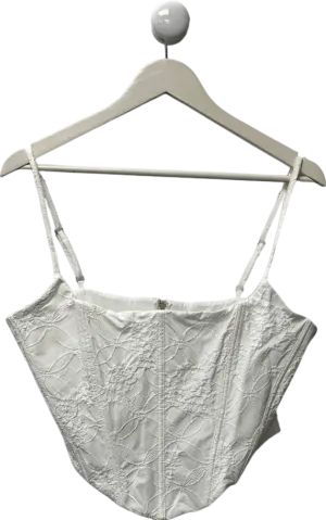White Fox White Corset With Adjustable Straps UK XL