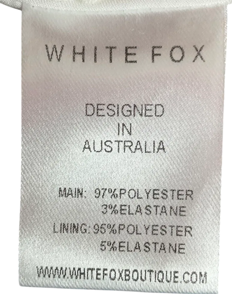 White Fox White Corset With Adjustable Straps UK XL